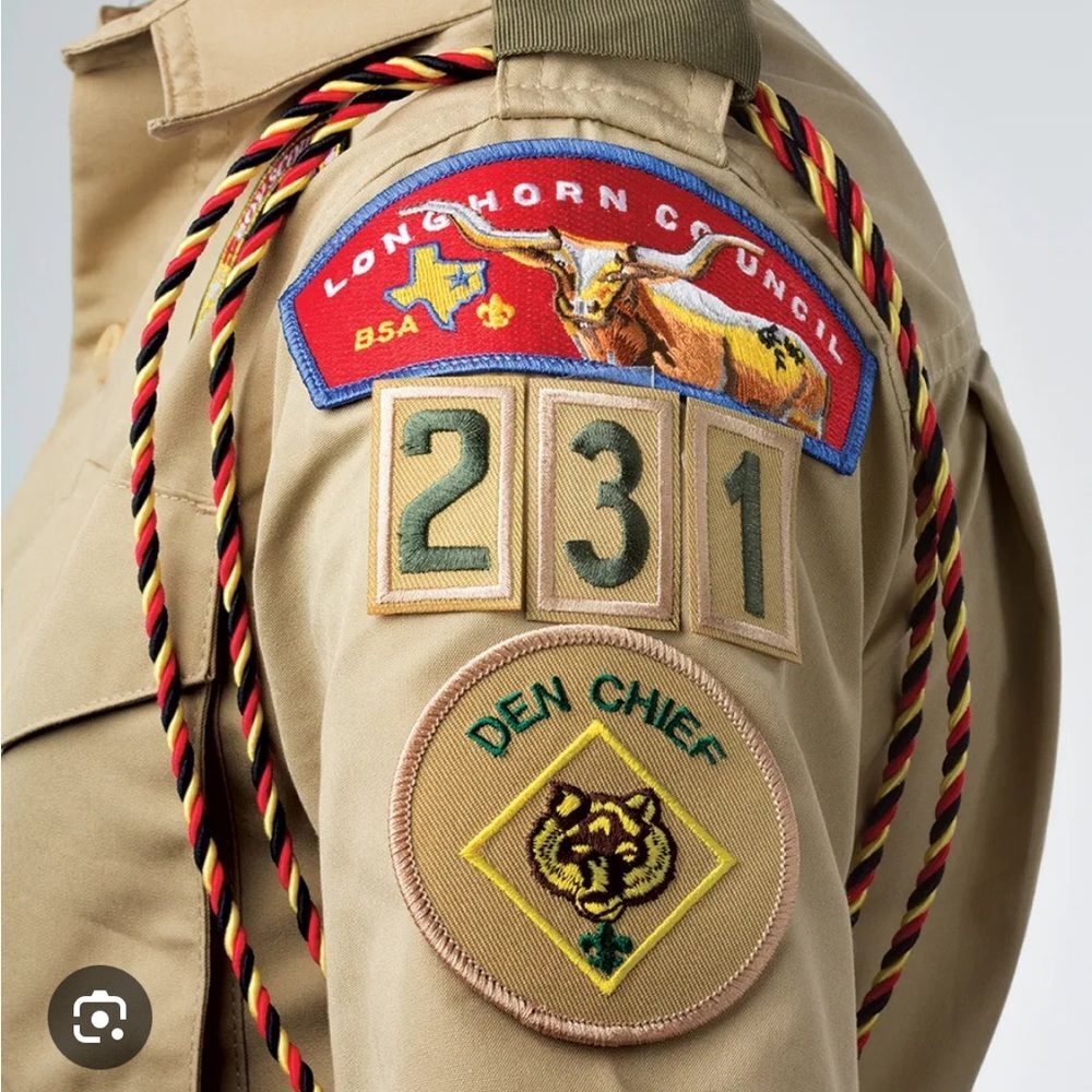 BSA: Cub Scout Webelos Rank Den Chief Shoulder Cords